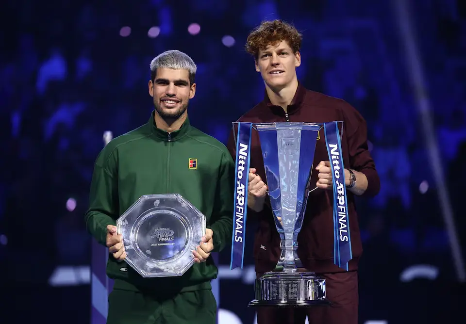 Janik Sinner vượt qua David Alcaraz để lên ngôi vô địch ATP Finals