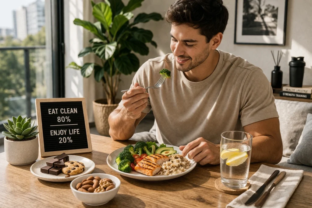 Duy trì eat clean 80% và linh hoạt 20% để ăn uống bền vững hơn