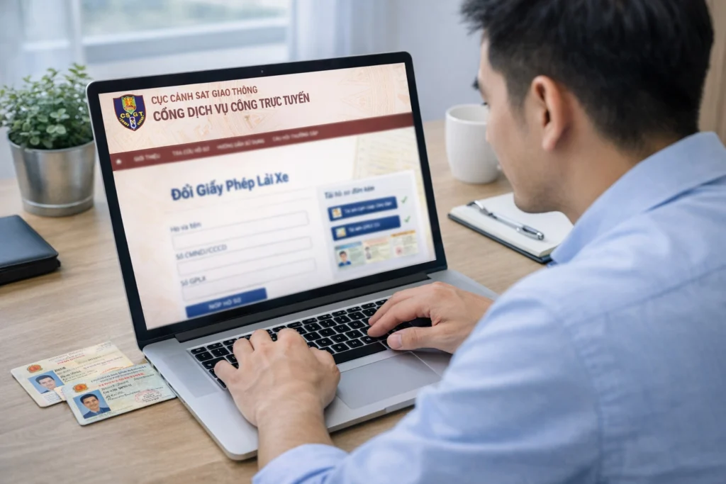Đổi bằng lái xe ô tô 2026: Ở đâu, online thế nào, thủ tục B2 ra sao?