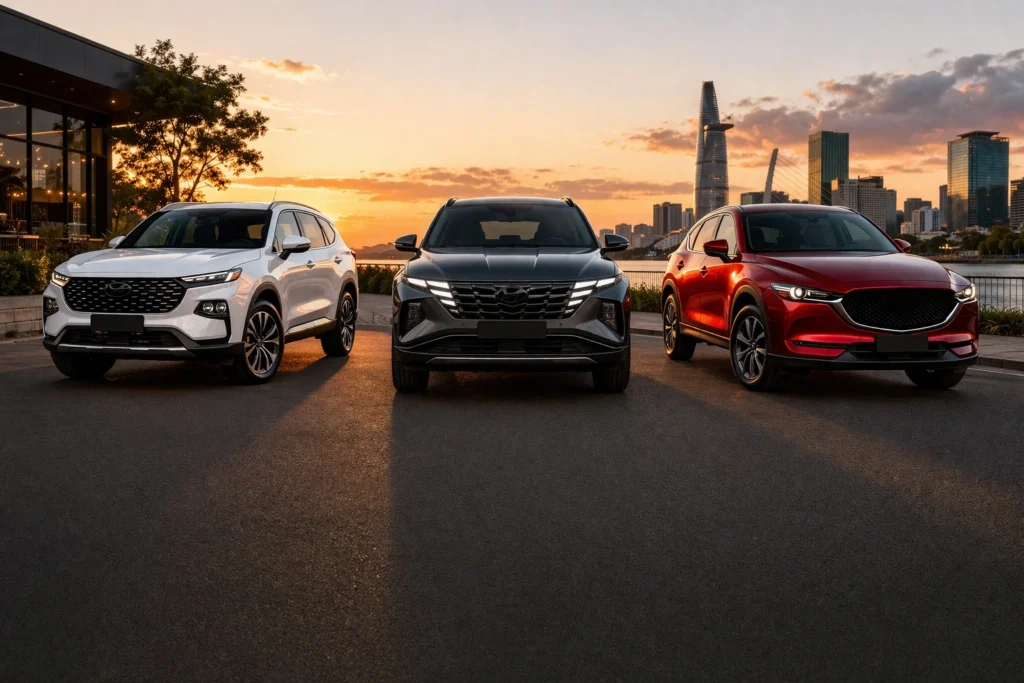 So sánh xe Ford Territory và Tucson, CX-5: Nên mua loại nào?