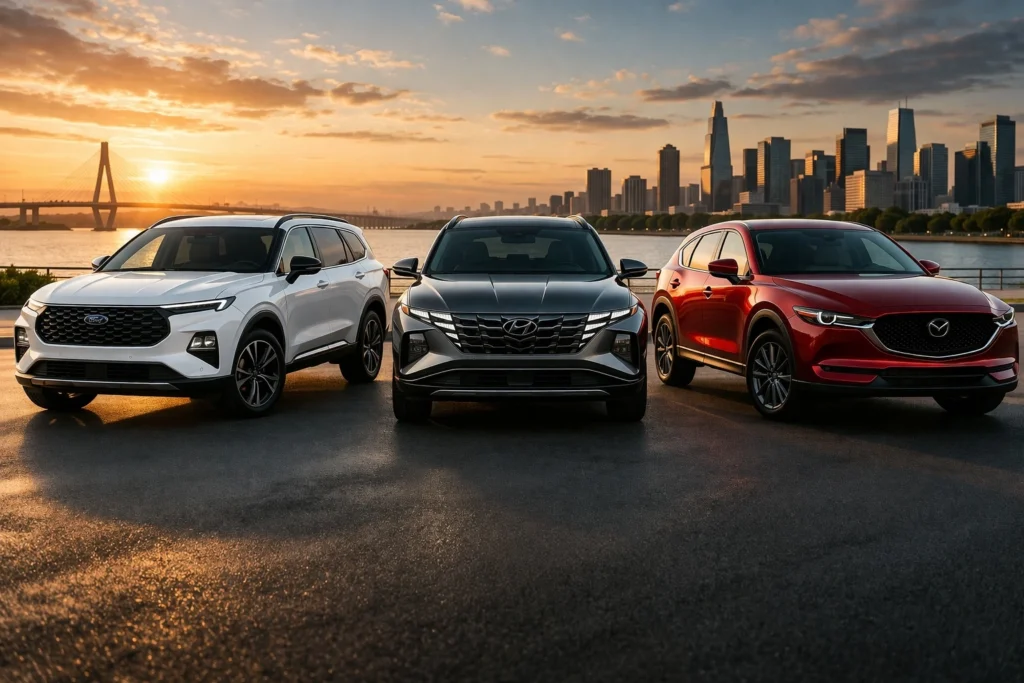 So sánh xe Ford Territory và Tucson, CX-5: Nên mua loại nào?