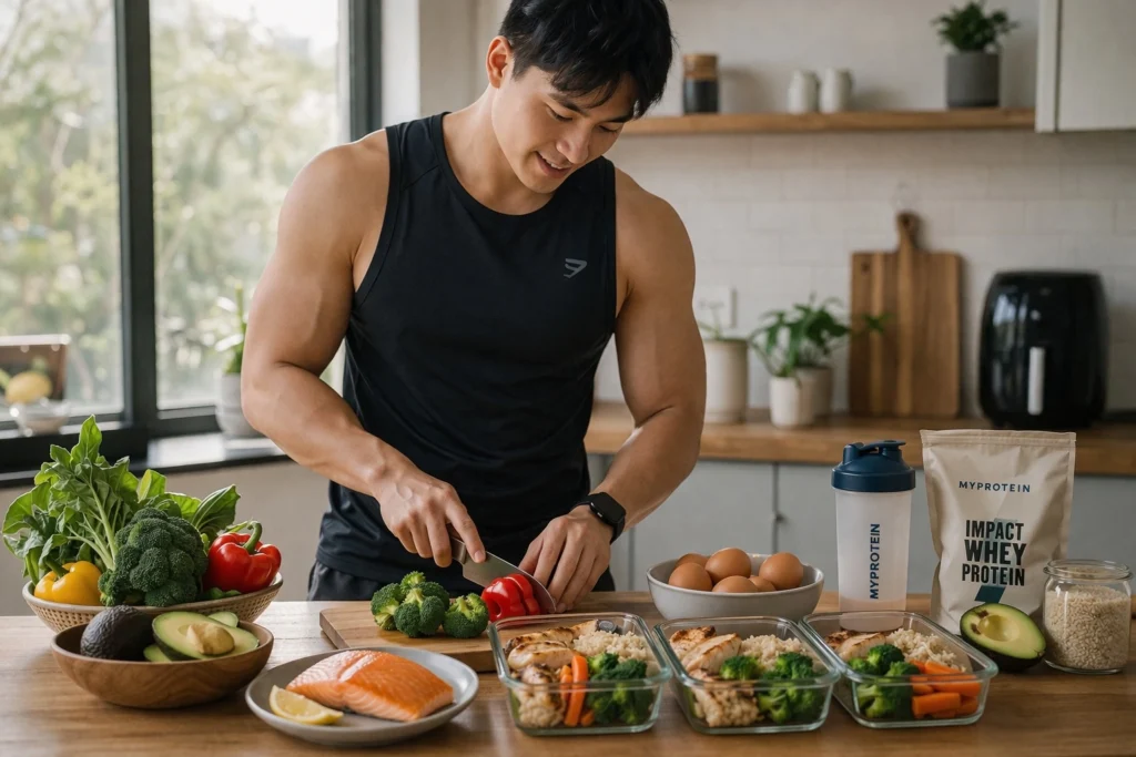 Cách tăng cơ giảm mỡ đúng cách: Ăn gì, tập gì, tính calo thế nào?
