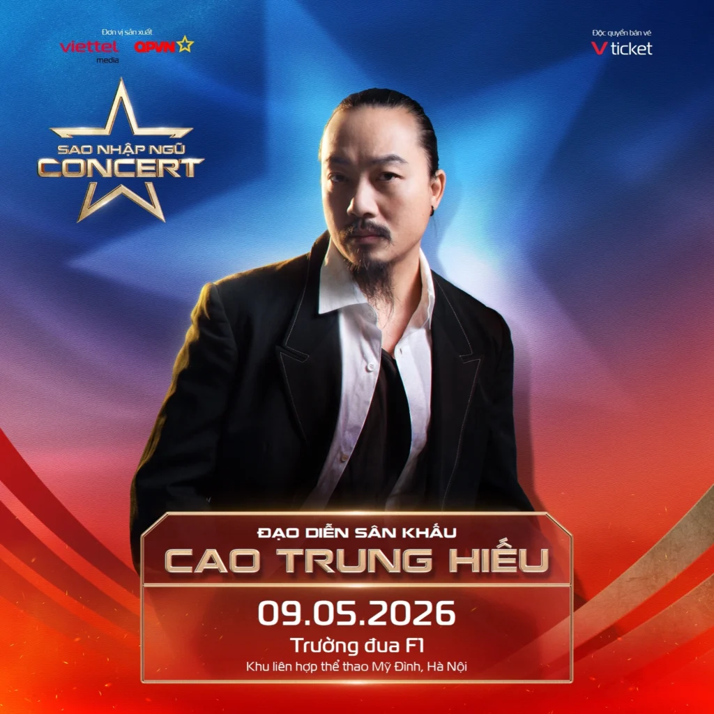 Đạo diễn Cao Trung Hiếu và DTAP cùng dẫn dắt hành trình Tuổi đôi mươi tại Sao Nhập Ngũ Concert 2026