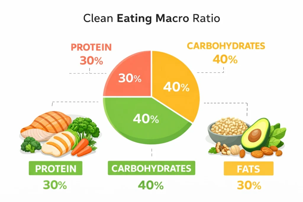 Tỷ lệ protein, carb và chất béo hợp lý là nền tảng của chế độ ăn tăng cơ giảm mỡ.