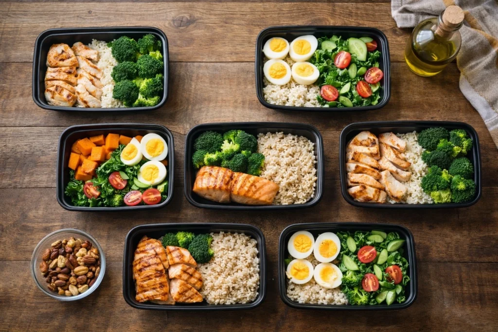 cơm hộp cho người tập gym 