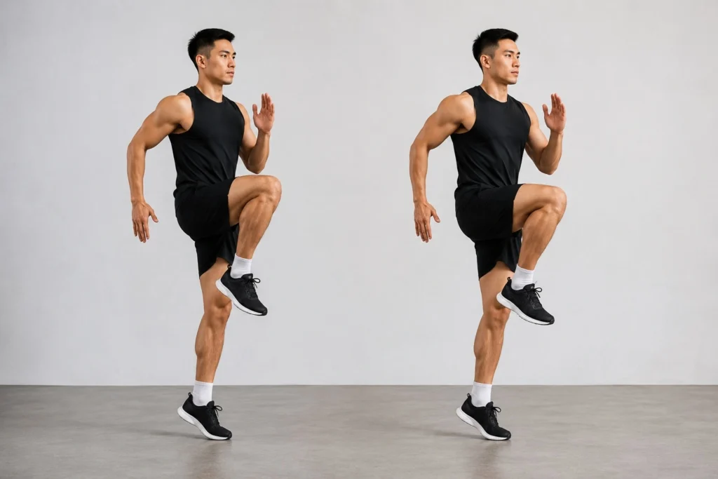 High Knees (chạy nâng cao gối)