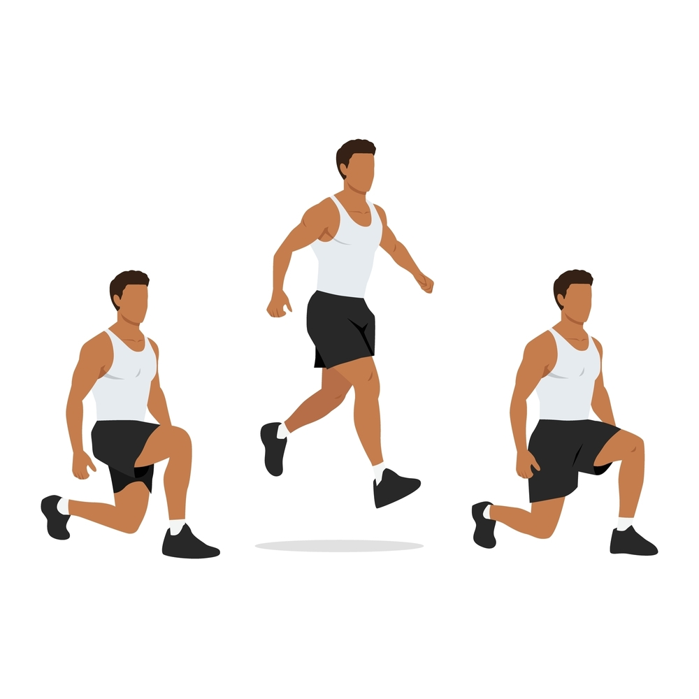 Bật nhảy tách chân (Split Squat Jump)