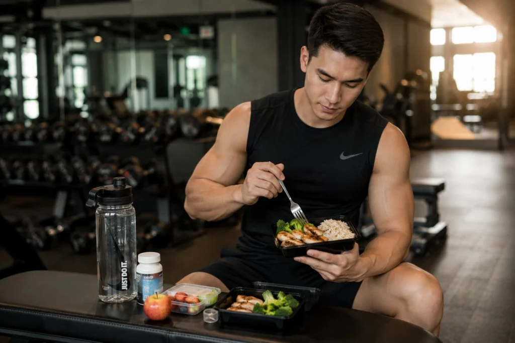 Kết hợp chế độ ăn thâm hụt calo và tập luyện giúp giảm mỡ, duy trì khối cơ.