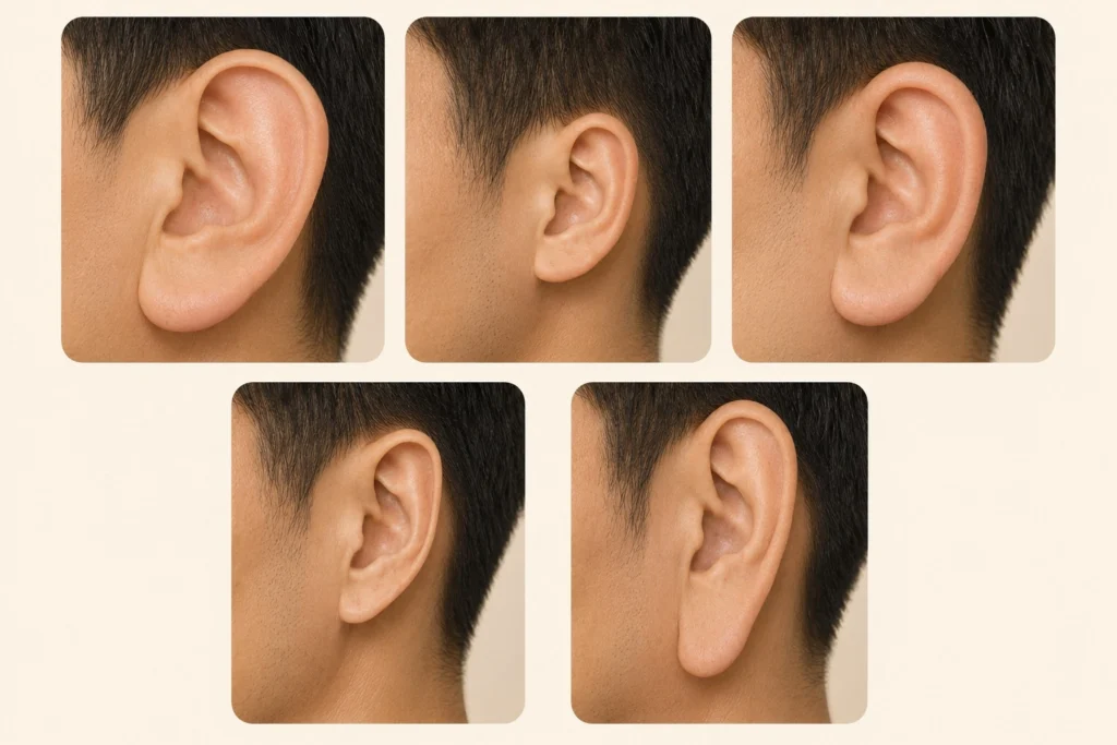 5 kiểu dáng tai